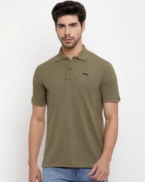 polo t-shirt with logo branding