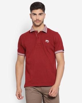 polo t-shirt with logo branding