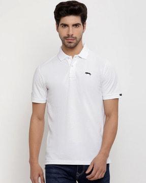 polo t-shirt with logo branding