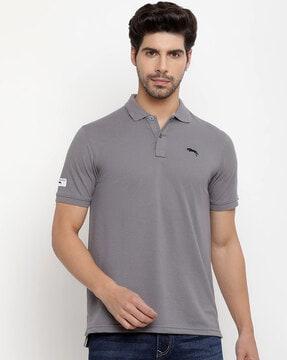 polo t-shirt with logo branding