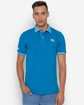 polo t-shirt with logo branding