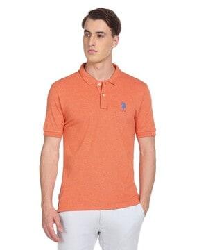 polo t-shirt with logo embroidered