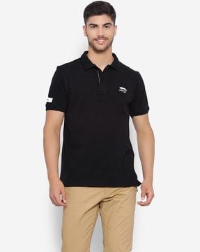 polo t-shirt with logo embroidered