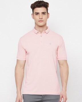 polo t-shirt with logo print