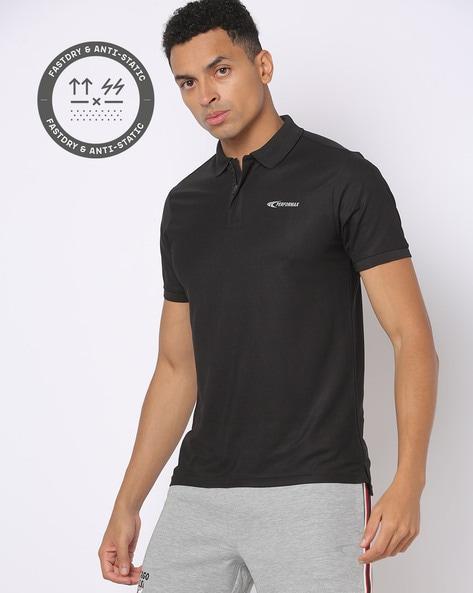 polo t-shirt with logo print