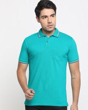 polo t-shirt with patch pocket