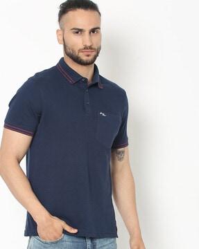 polo t-shirt with patch pocket