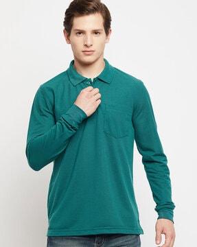 polo t-shirt with patch pocket