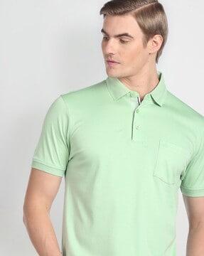 polo t-shirt with patch pocket