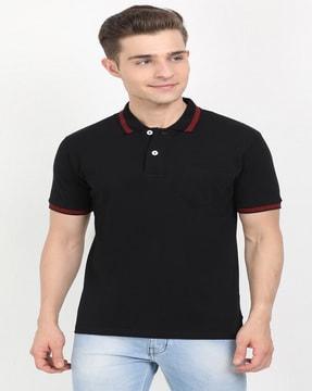 polo t-shirt with patch pocket