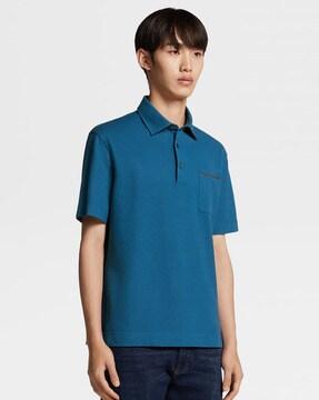 polo t-shirt with patch pocket