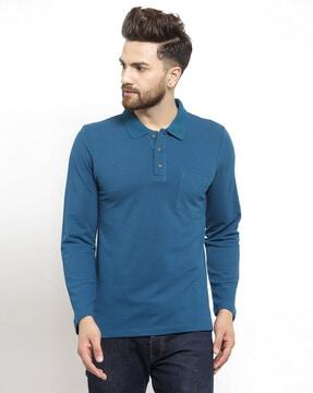 polo t-shirt with patch pocket