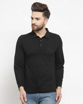 polo t-shirt with patch pocket