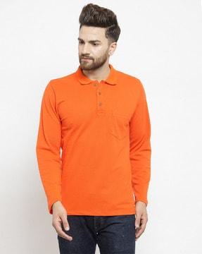 polo t-shirt with patch pocket