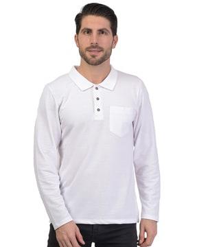 polo t-shirt with patch pocket