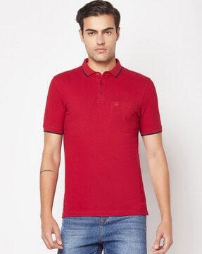 polo t-shirt with patch pocket