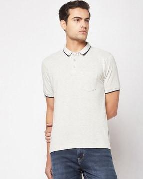 polo t-shirt with patch pocket