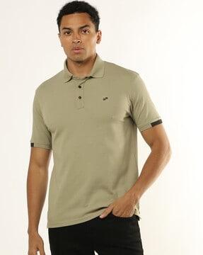 polo t-shirt with placement logo print