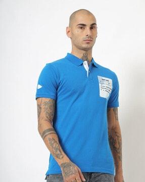 polo t-shirt with placement print