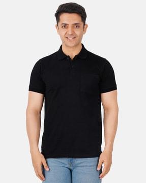 polo t-shirt with side vents