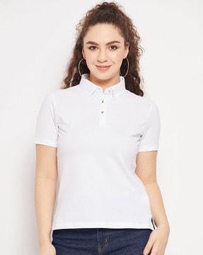 polo t-shirt with side vents