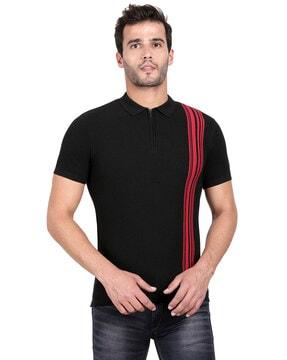 polo t-shirt with side vents