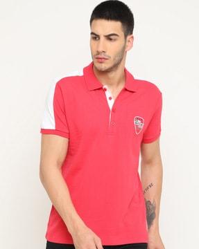 polo t-shirt with signature branding