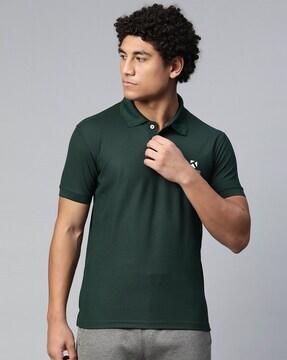 polo t-shirt with signature branding