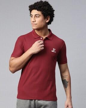 polo t-shirt with signature branding