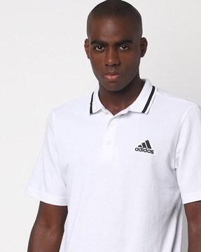 polo t-shirt with tipped collar