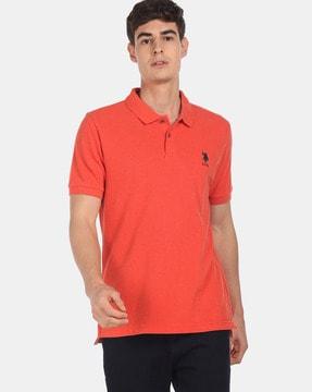 polo t-shirt with vented hem