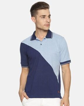 polo t-shirt with vented hems