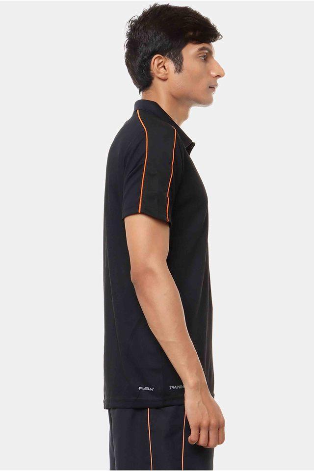 poly drop needle polo neck mens t-shirt