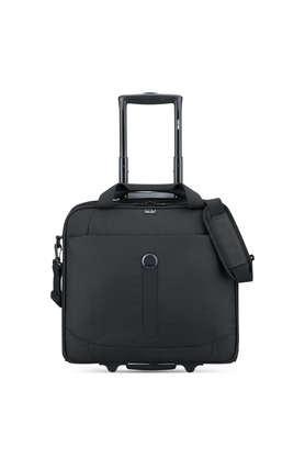 polyester datum laptop bag - black