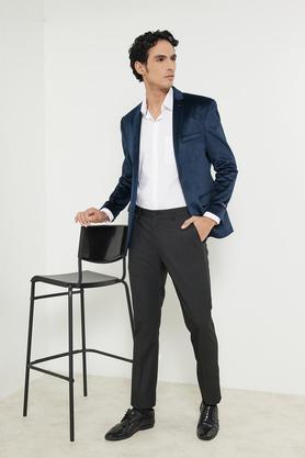 polyester slim fit men's work wear jackets - navy