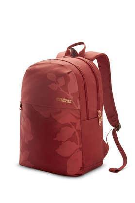 polyester zip closure unisex backpack - bella 2.0 - maroon - maroon