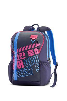 polyester zip closure unisex backpack - herd 2.0 - blue - blue