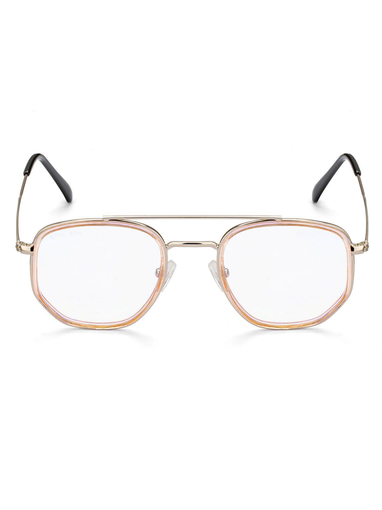 polygon men women spectacles frame blue ray cut lens - sf0011-c5