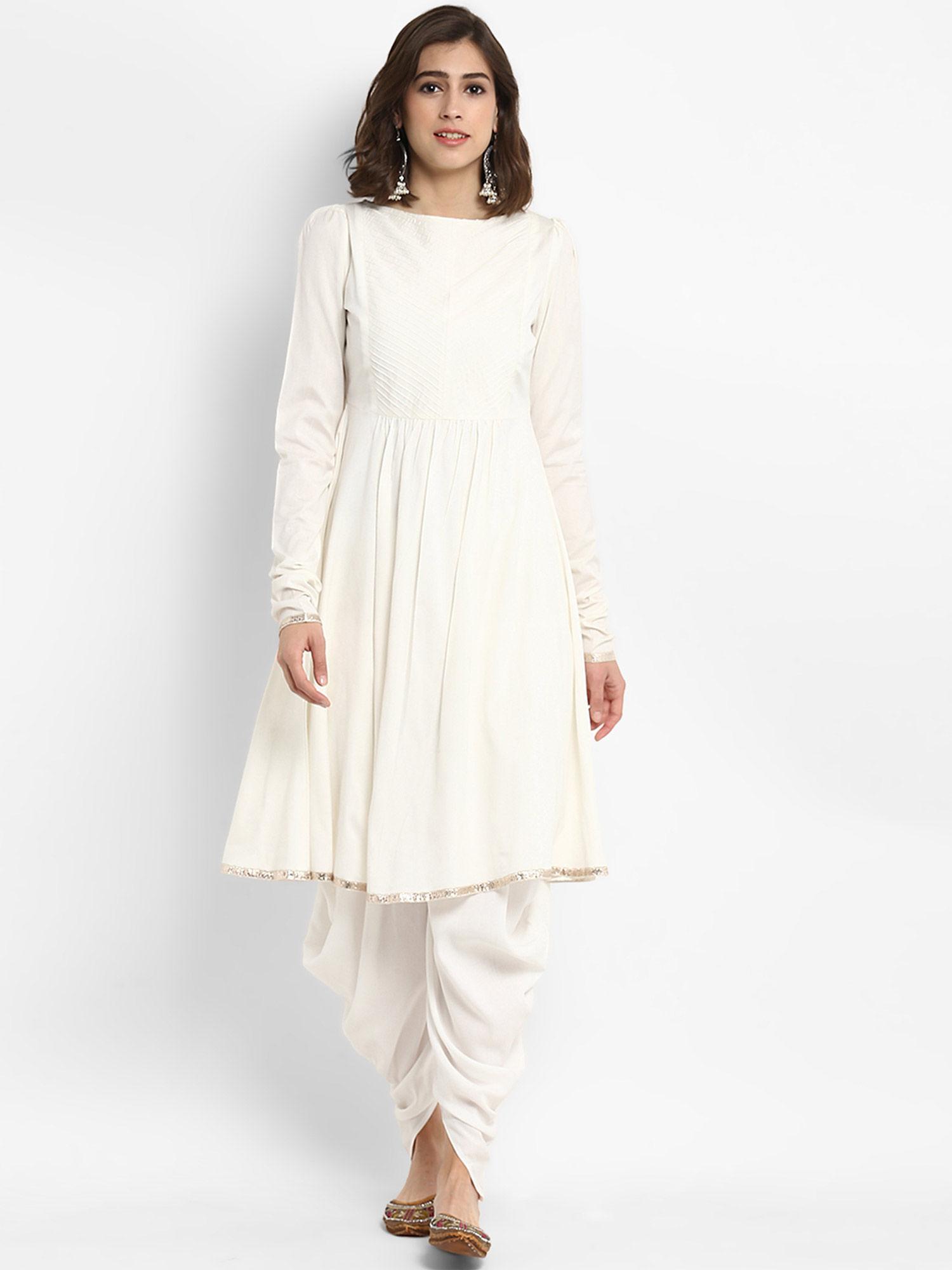 polysilk flared kurta