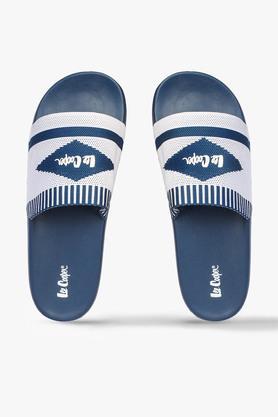 polyurethane regular slipon men's slides - navy