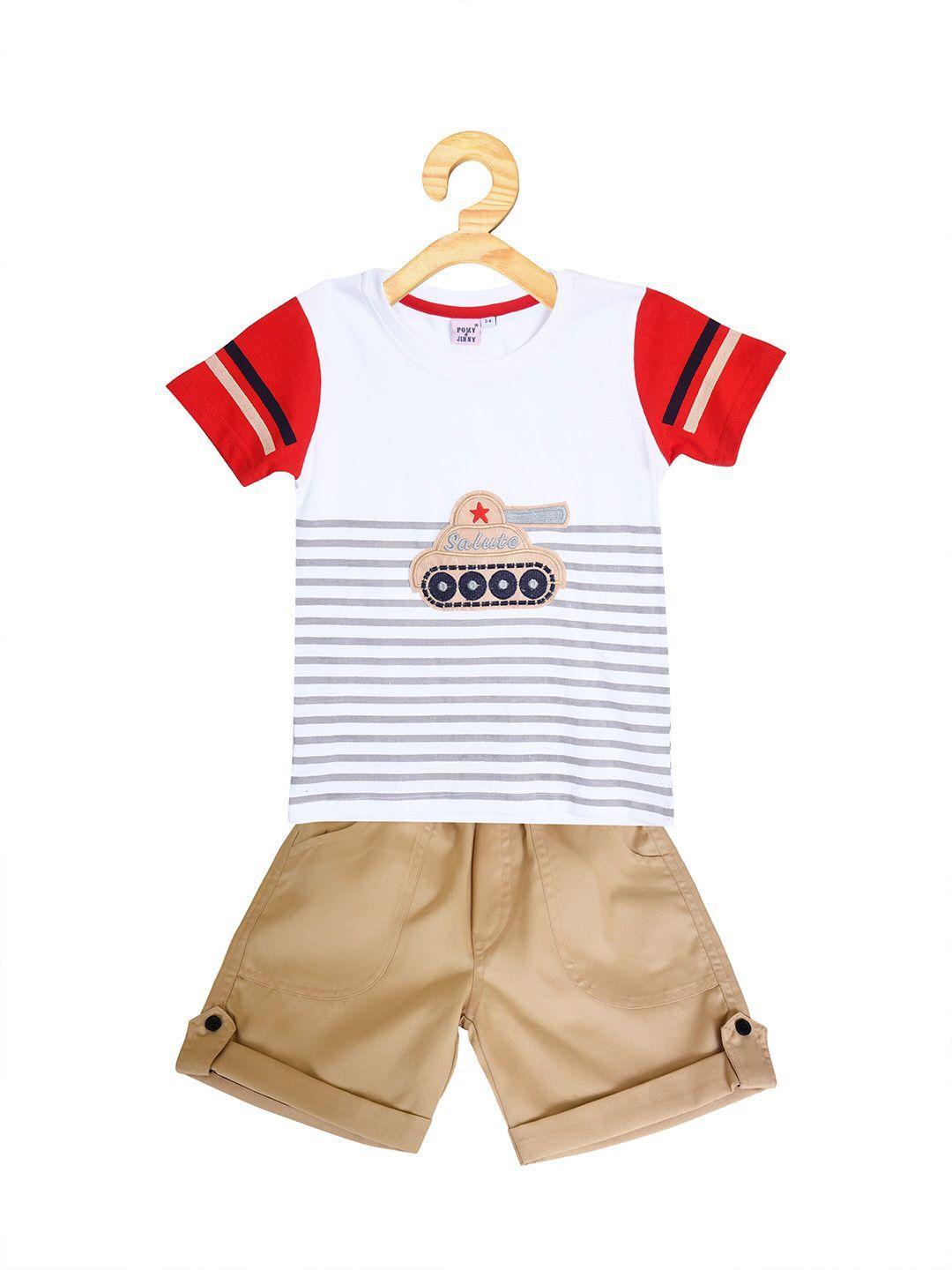 pomy-&-jinny-boys-white-&-red-printed-t-shirt-with-shorts