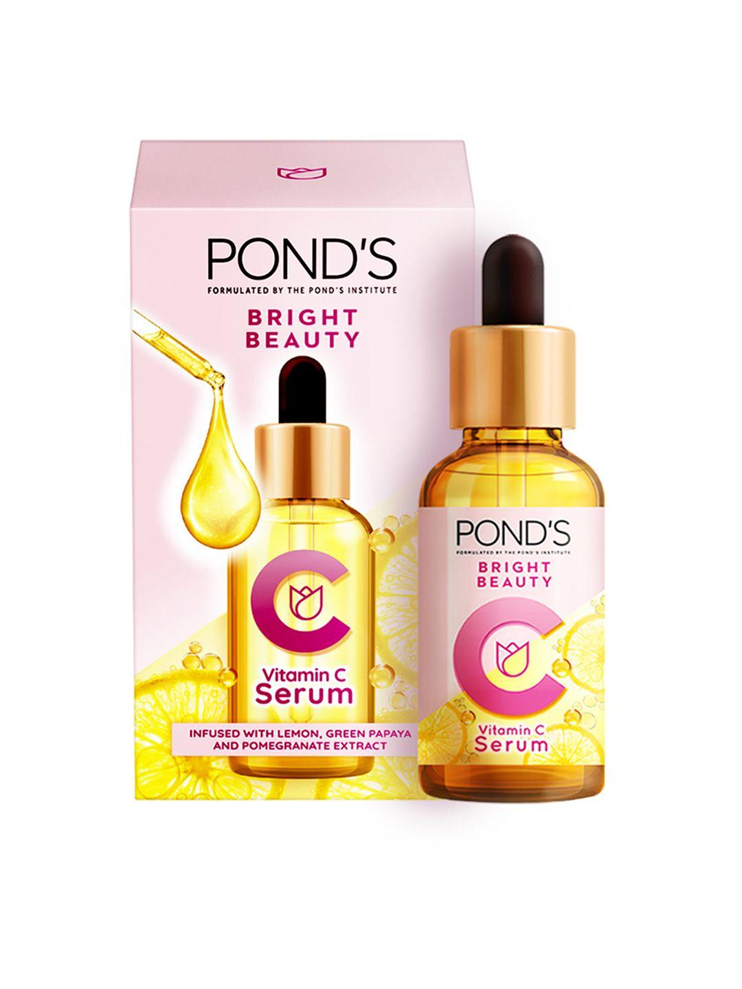 ponds bright beauty vitamin c serum infused with lemon, green papaya & pomegranate 30 ml