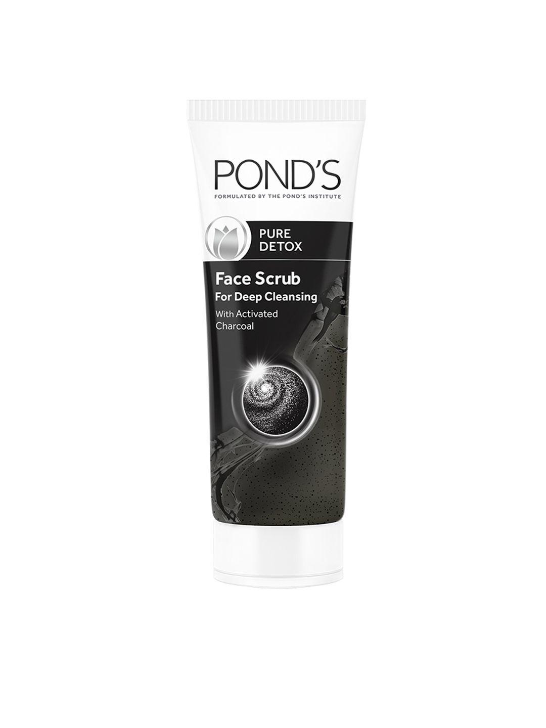 ponds pure detox face gel scrub with activated charcoal, 100 g