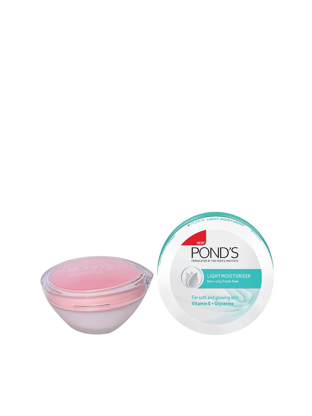 ponds set of white beauty spf 15 cream & non-oily fresh feel light moisturiser