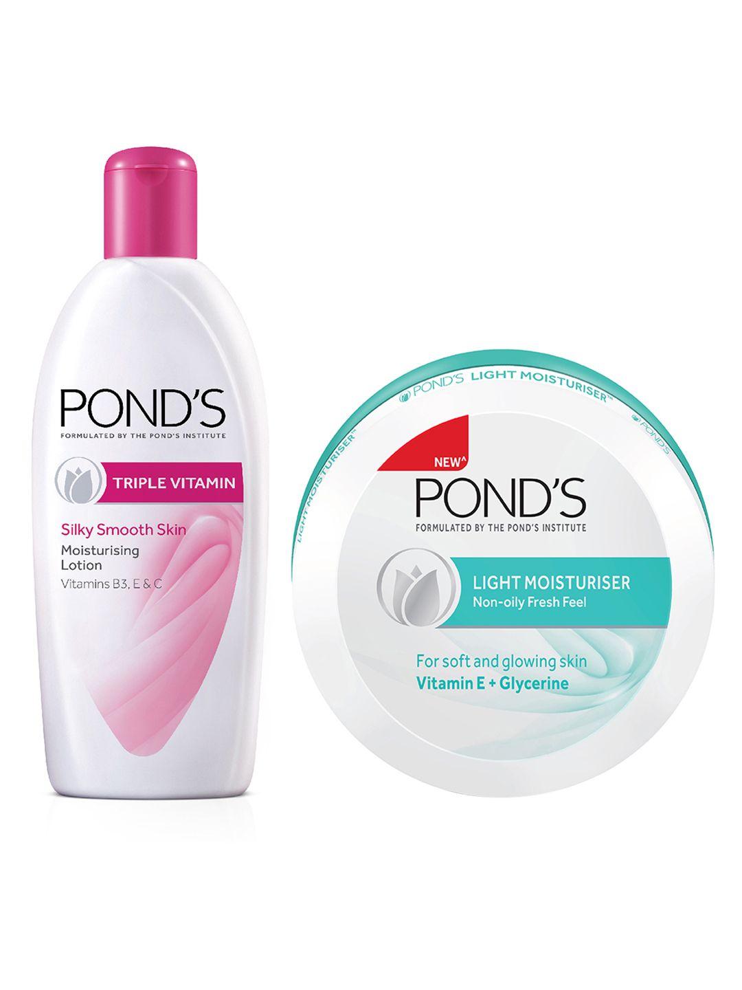 ponds unisex non-oily fresh feel moisturiser & vitamin moisturizing lotion