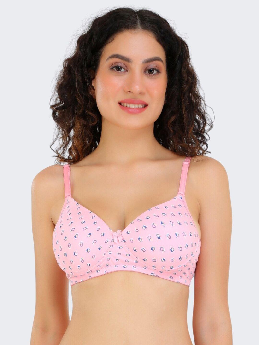 pooja ragenee conversational full coverage lightly padded t-shirt bra with all day comfort