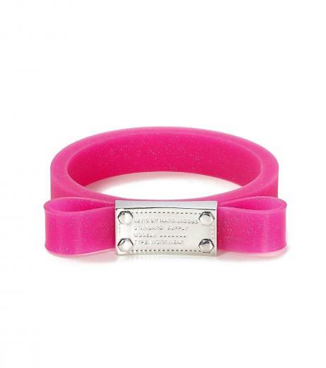 pop pink bow bangle bracelet