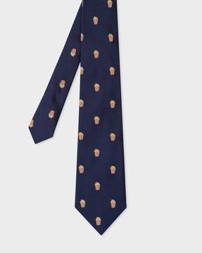 popcorn print tie