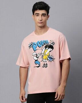 popeye crew-neck t-shirt with short sleeves