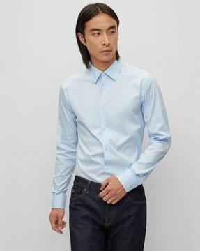 poplin slim fit shirt